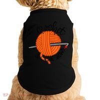Crochet And Crimes Shows Funny True Crime Crocheting Lover Doggie Tank thumb 0