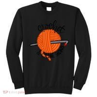Crochet And Crimes Shows Funny True Crime Crocheting Lover Sweatshirt thumb 0