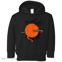 Crochet And Crimes Shows Funny True Crime Crocheting Lover Toddler Hoodie thumb 0