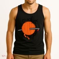 Crochet And Crimes Shows Funny True Crime Crocheting Lover Tank Top thumb 3