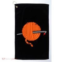 Crochet And Crimes Shows Funny True Crime Crocheting Lover Golf Towel thumb 0