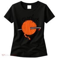 Crochet And Crimes Shows Funny True Crime Crocheting Lover Women's T-Shirt thumb 0