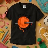 Crochet And Crimes Shows Funny True Crime Crocheting Lover Kids T-Shirt thumb 3