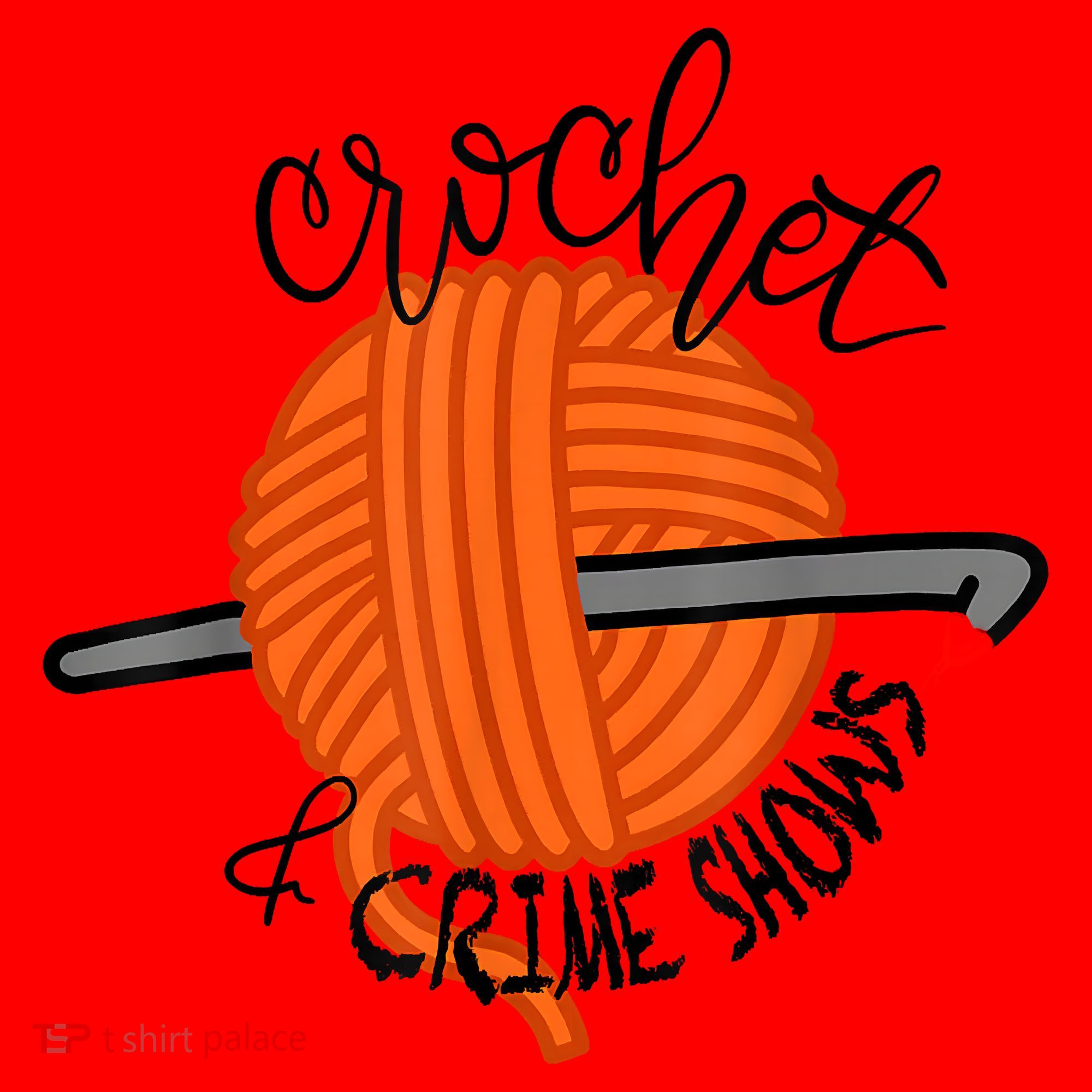 Crochet And Crimes Shows Funny True Crime Crocheting Lover Santa Hat