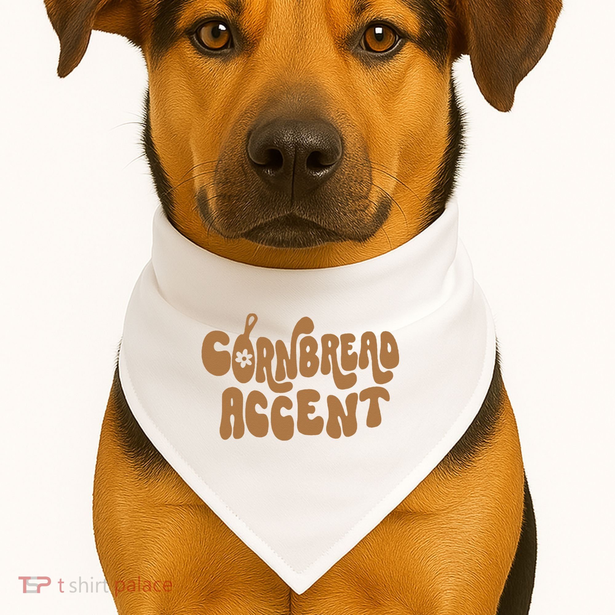 Cornbread Accent USA-Made Doggie Bandana