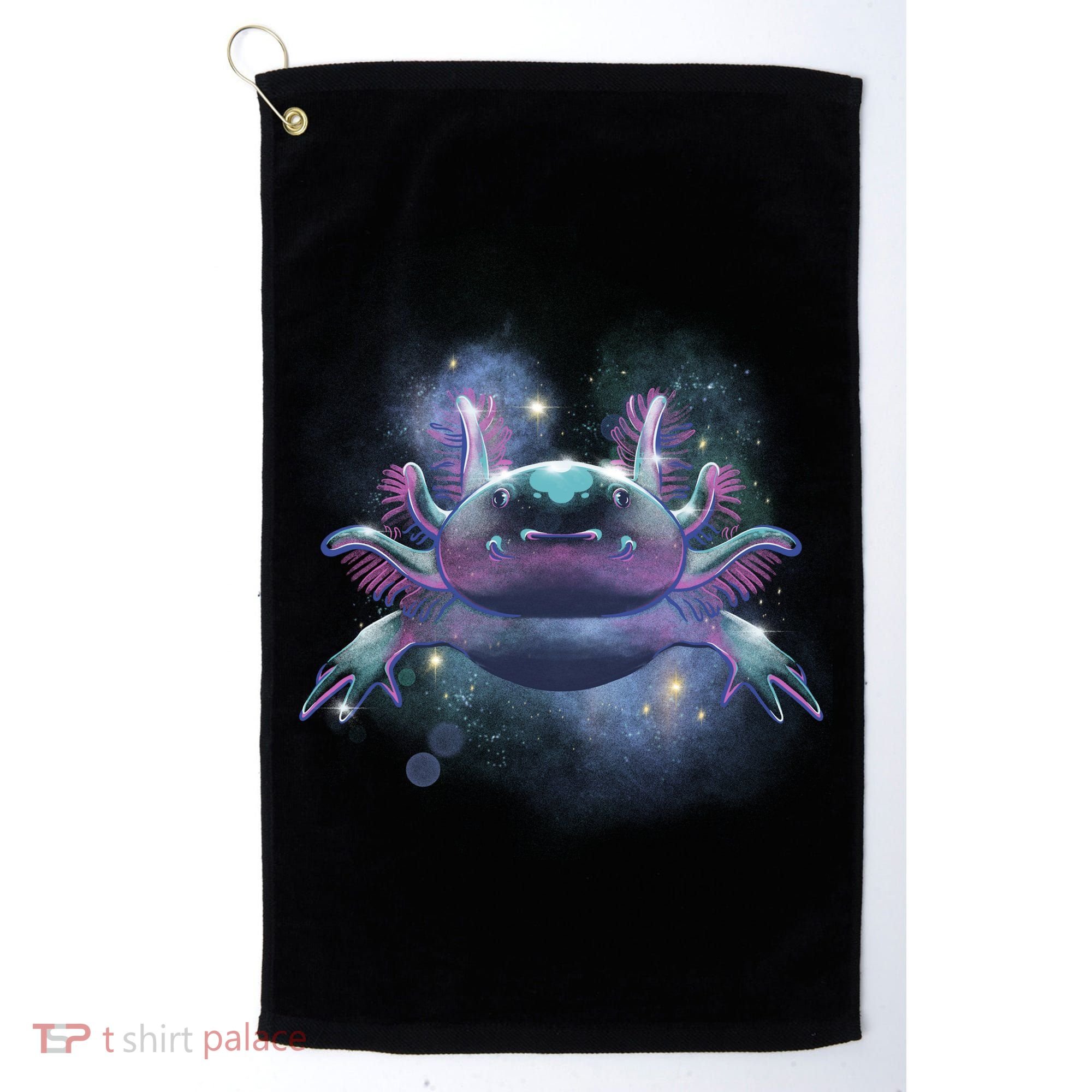 Cosmic Axolotl Golf Towel