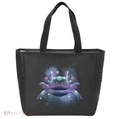 Cosmic Axolotl Tote Bag