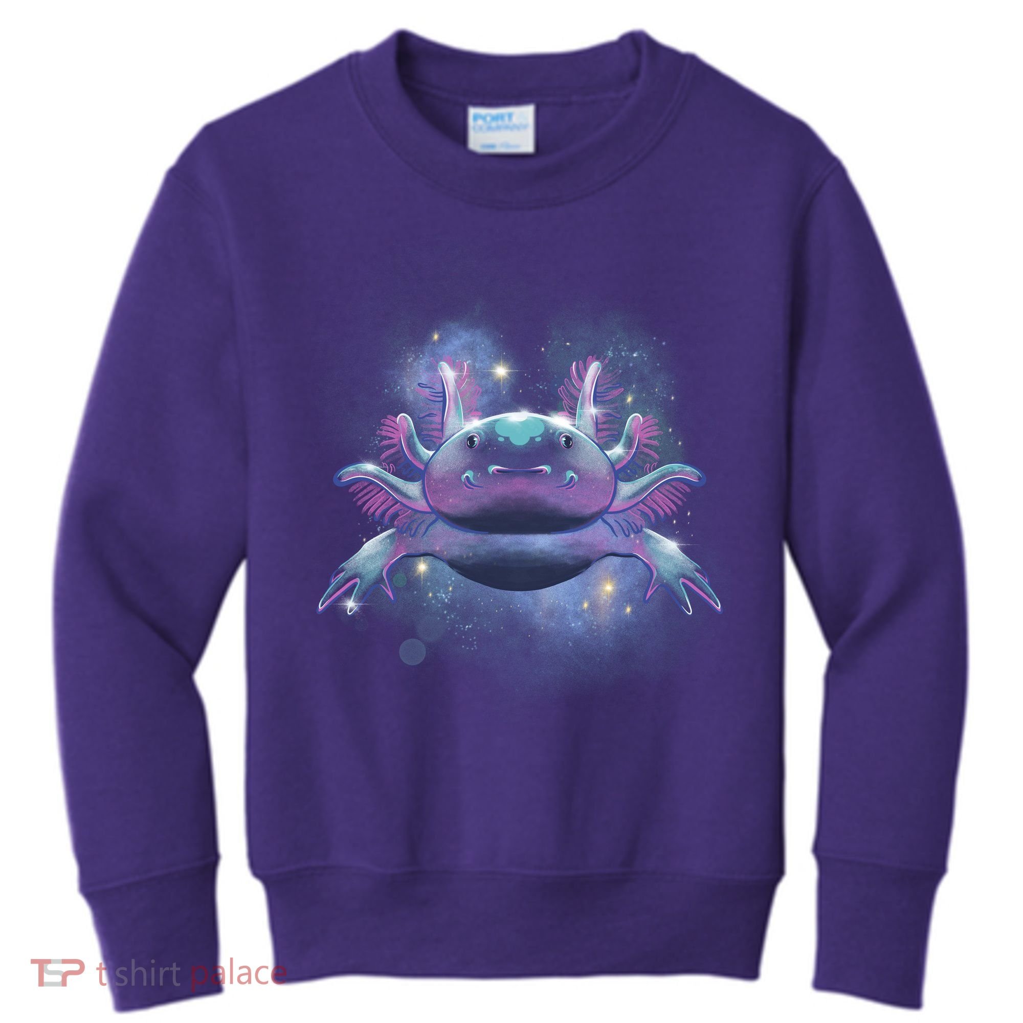 Cosmic Axolotl Kids Sweatshirt