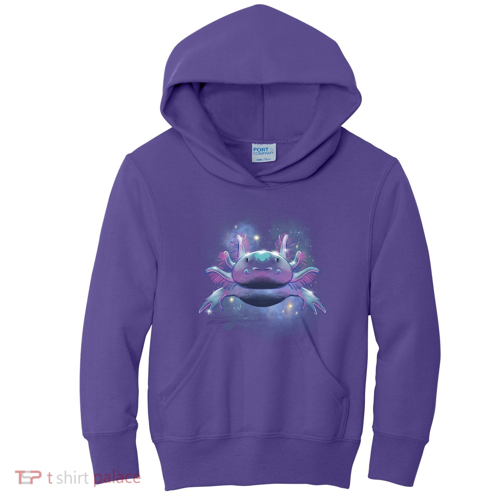 Cosmic Axolotl Kids Hoodie