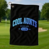 Cool Aunts Club Gift Golf Towel thumb 1