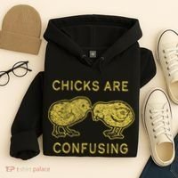 CHICKS ARE CONFUSING Hoodie thumb 4