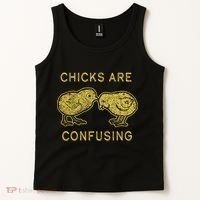 CHICKS ARE CONFUSING Tank Top thumb 2
