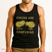 CHICKS ARE CONFUSING Tank Top thumb 3
