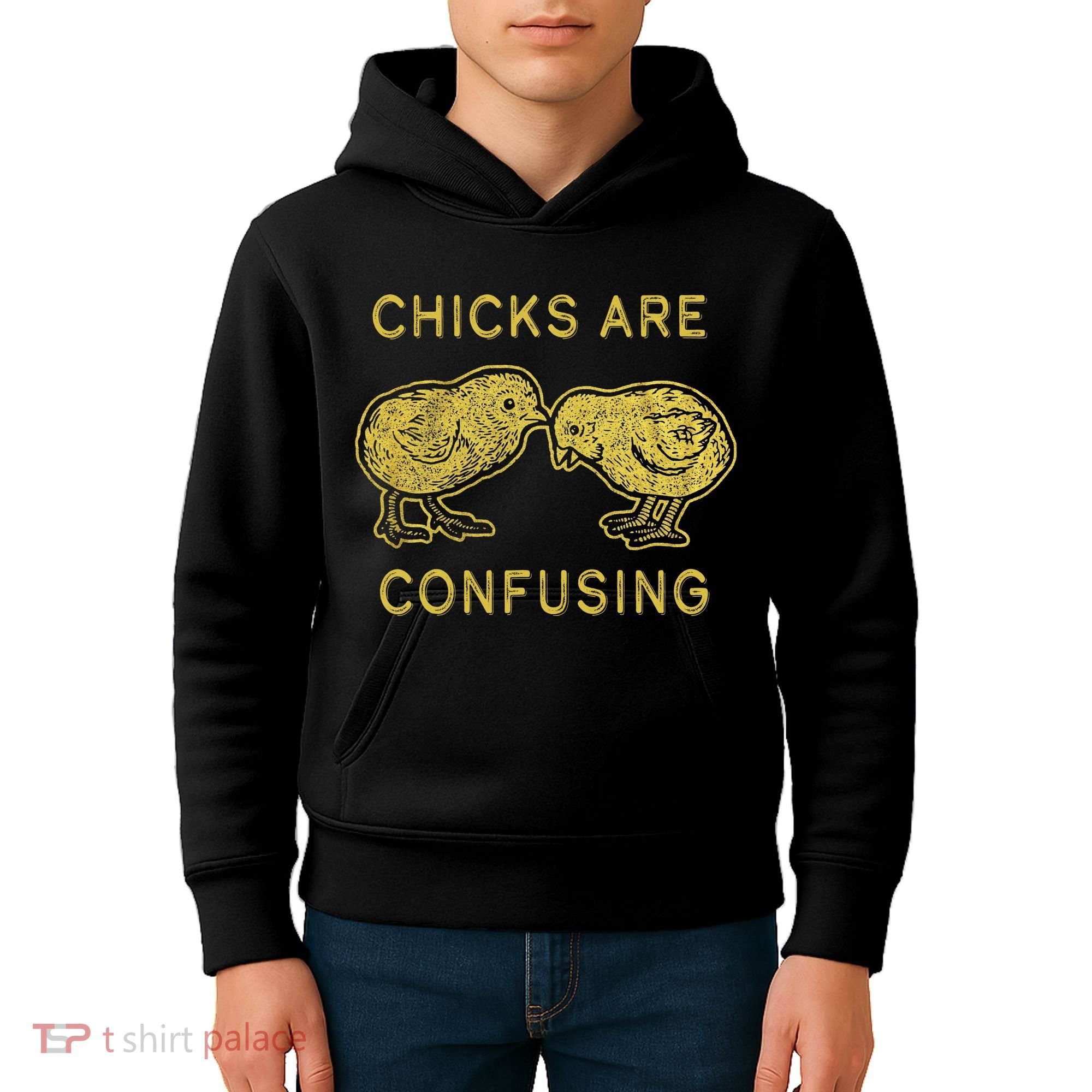 CHICKS ARE CONFUSING Kids Hoodie