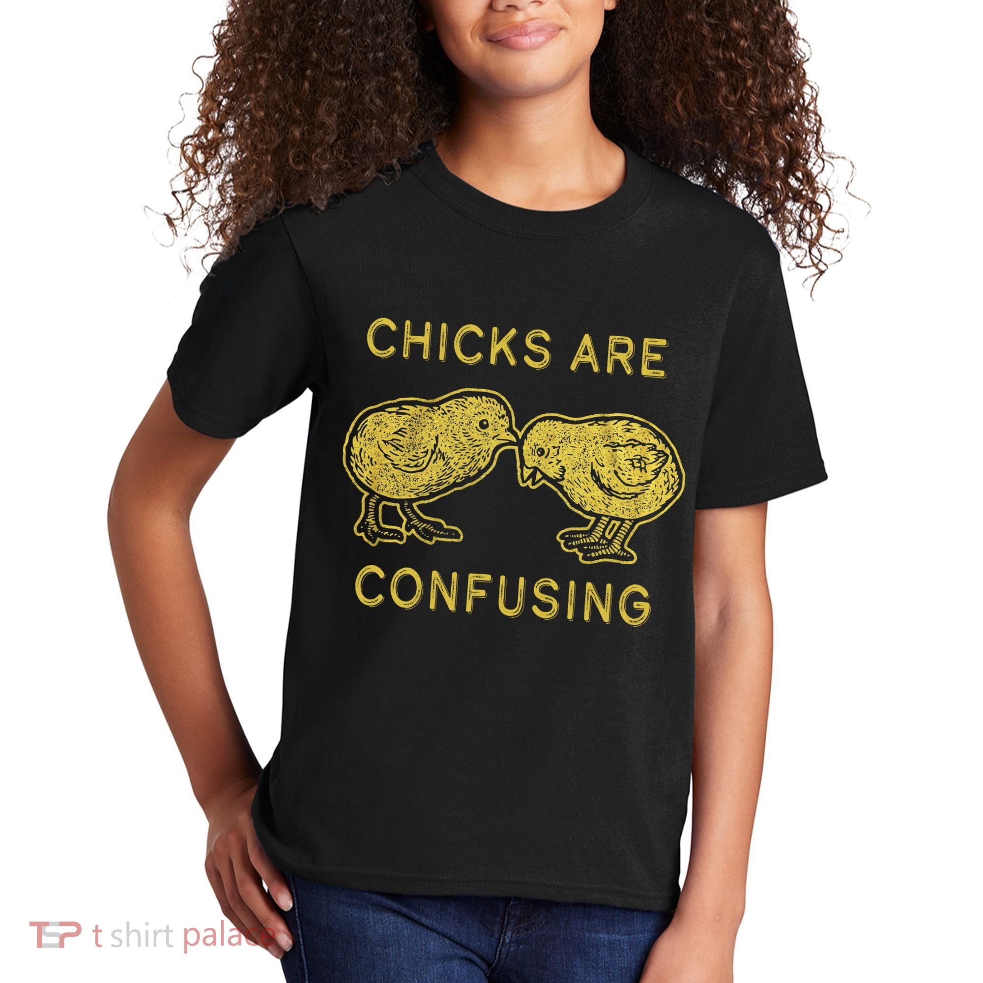 CHICKS ARE CONFUSING Kids T-Shirt