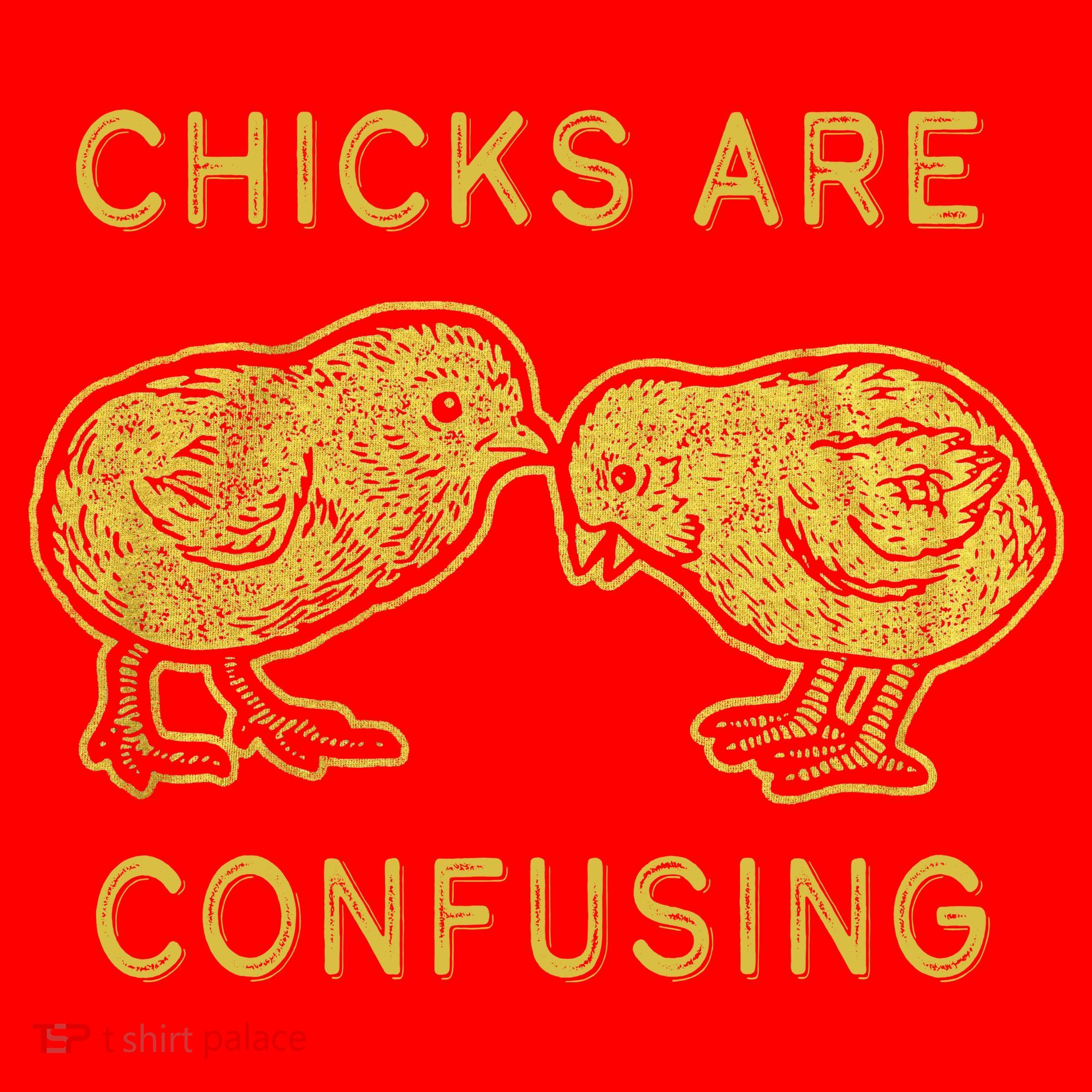 CHICKS ARE CONFUSING Santa Hat