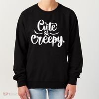 Cute And Creepy Halloween Funny Women's Sweatshirt thumb 0