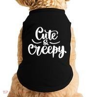 Cute And Creepy Halloween Funny Doggie Tank thumb 0