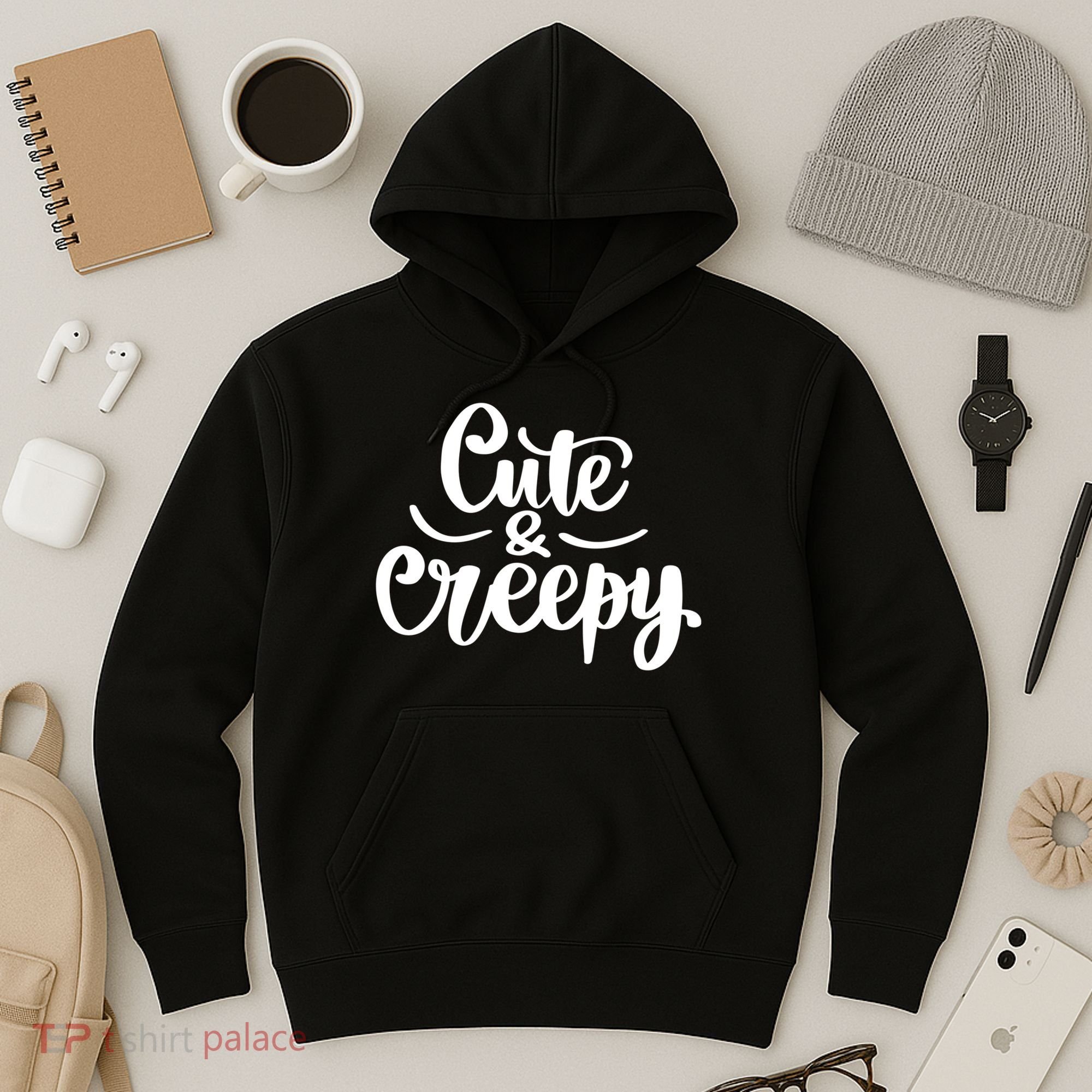 Cute And Creepy Halloween Funny Hoodie