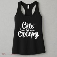 Cute And Creepy Halloween Funny Women's Tank Top thumb 3