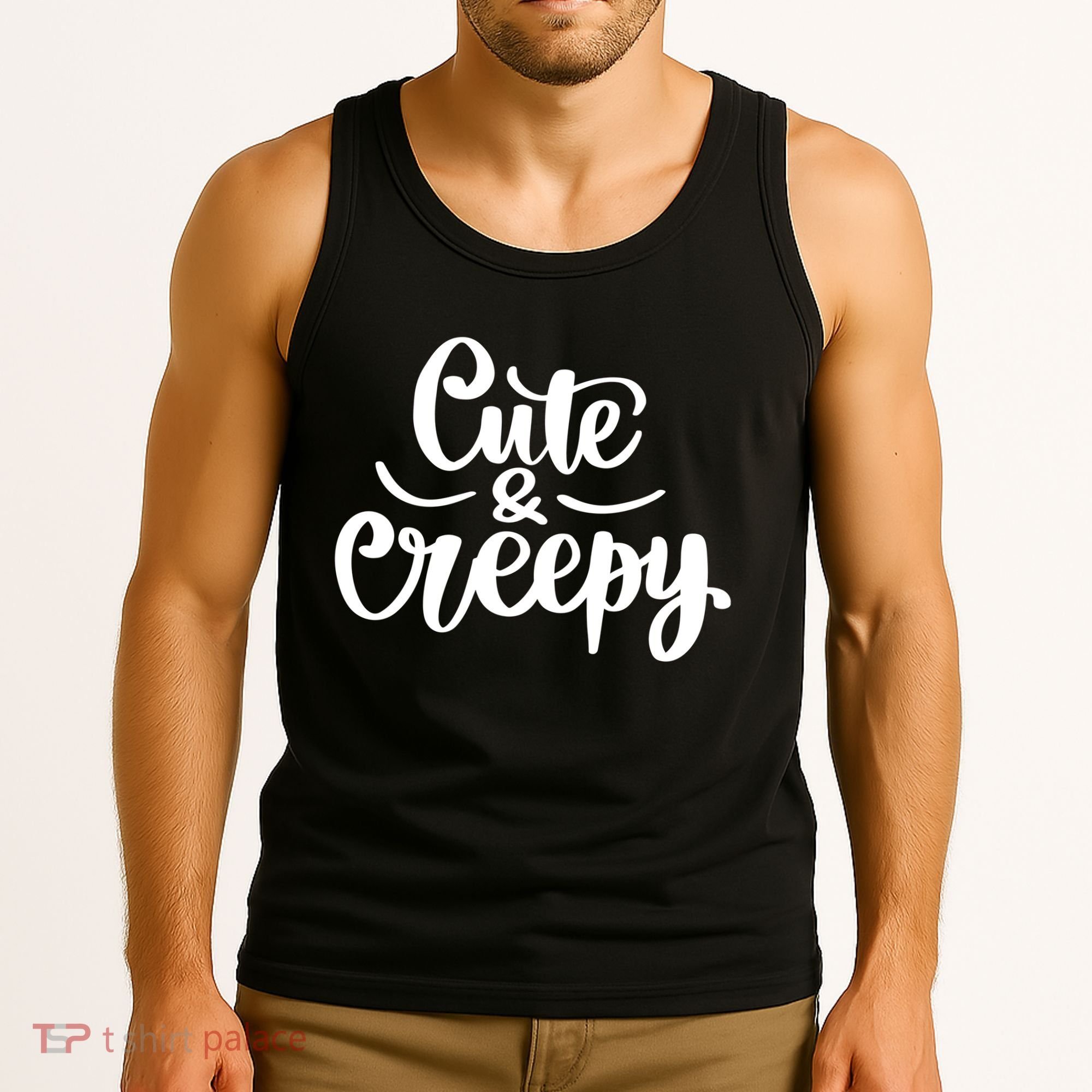 Cute And Creepy Halloween Funny Tank Top