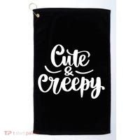Cute And Creepy Halloween Funny Golf Towel thumb 0