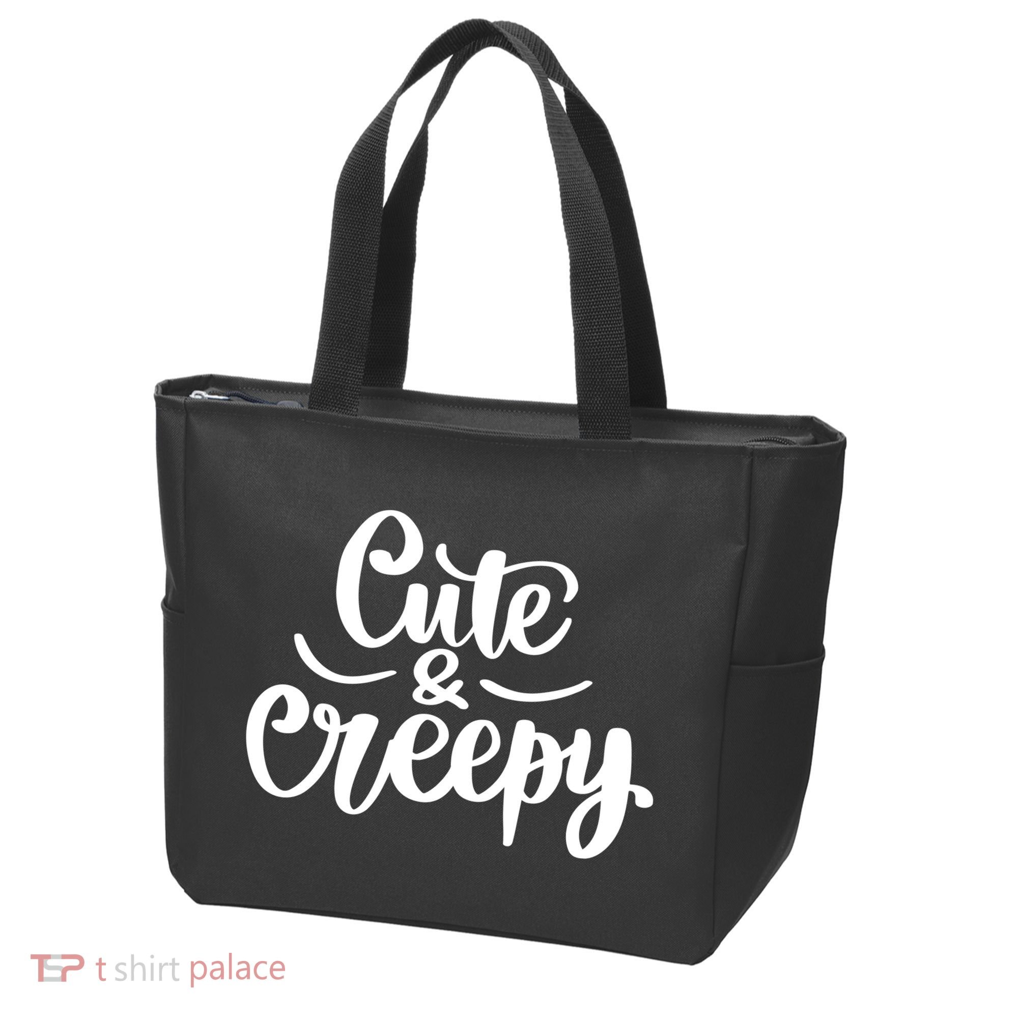 Cute And Creepy Halloween Funny Tote Bag