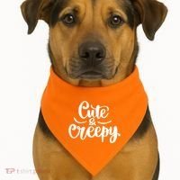 Cute And Creepy Halloween Funny USA-Made Doggie Bandana thumb 1