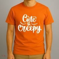 Cute And Creepy Halloween Funny T-Shirt thumb 3