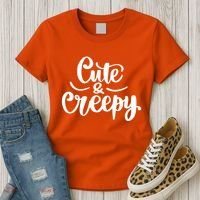 Cute And Creepy Halloween Funny Women's T-Shirt thumb 3