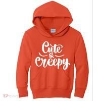 Cute And Creepy Halloween Funny Kids Hoodie thumb 0