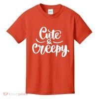 Cute And Creepy Halloween Funny Kids T-Shirt thumb 0