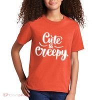 Cute And Creepy Halloween Funny Kids T-Shirt thumb 2