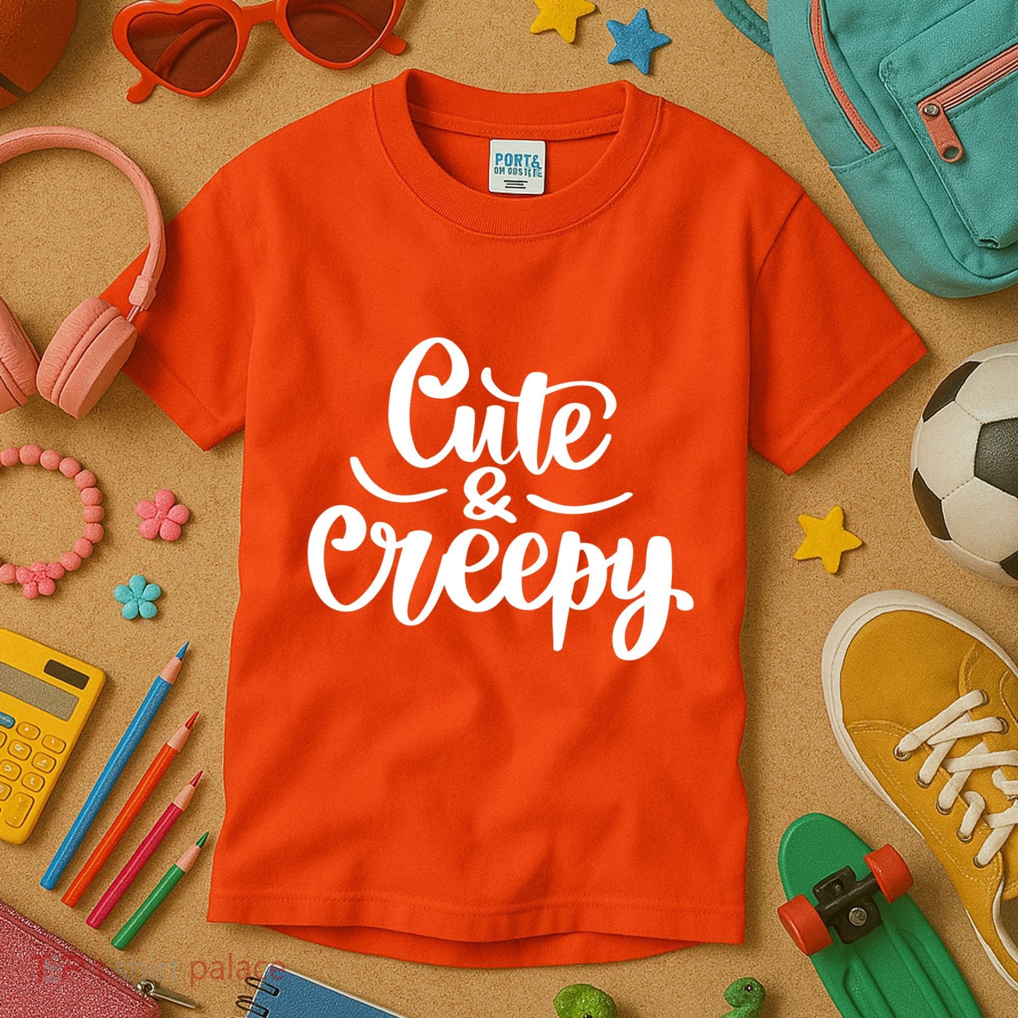Cute And Creepy Halloween Funny Kids T-Shirt