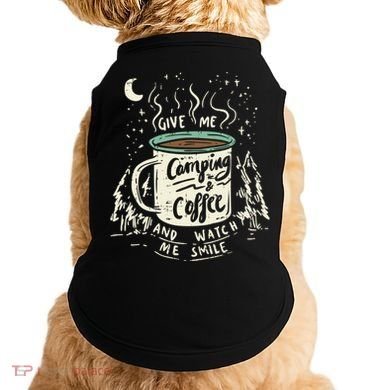 Camping And Coffee Doggie Tank