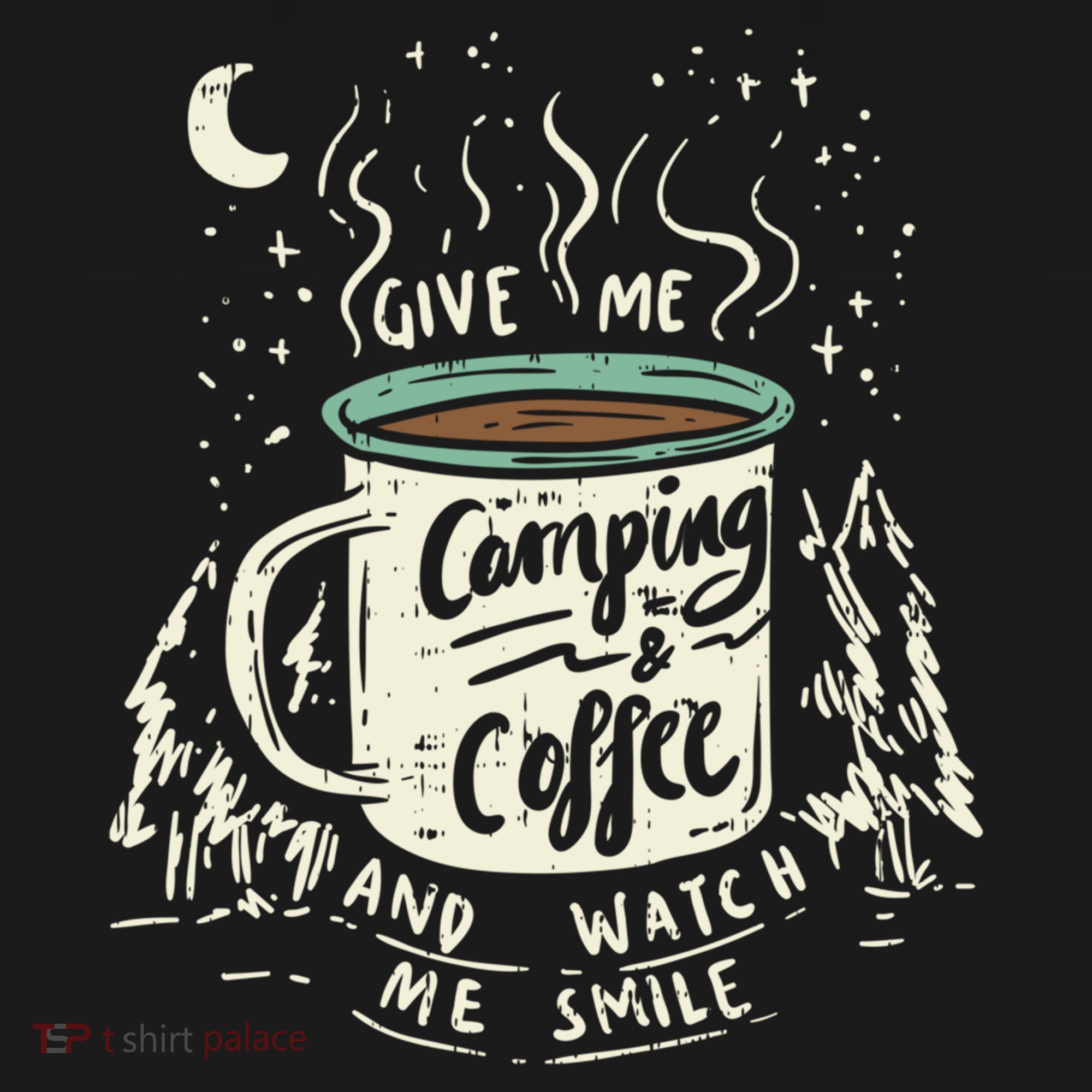 Camping And Coffee Doggie Tank