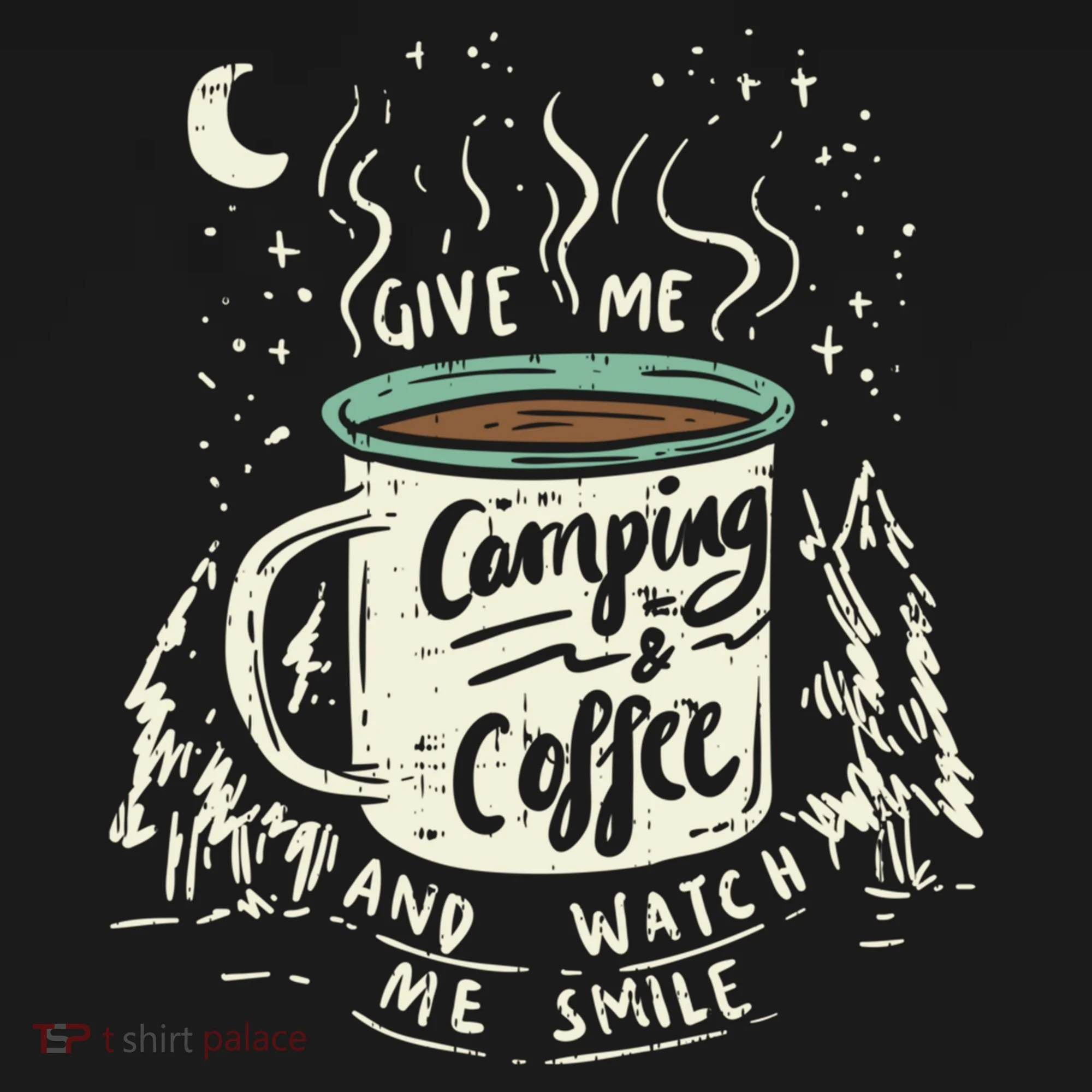Camping And Coffee Doggie Tank