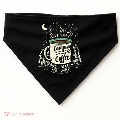 Camping And Coffee USA-Made Doggie Bandana