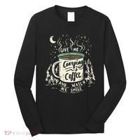 Camping And Coffee Long Sleeve Shirt thumb 0