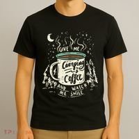 Camping And Coffee T-Shirt thumb 3
