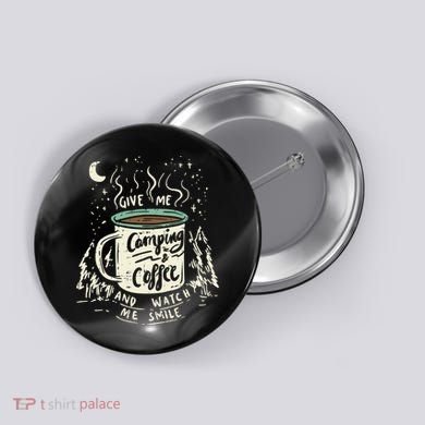 Camping And Coffee Button