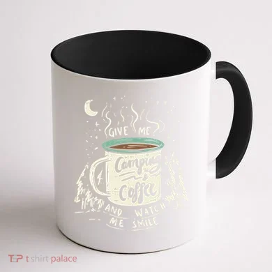 Camping And Coffee Coffee Mug back