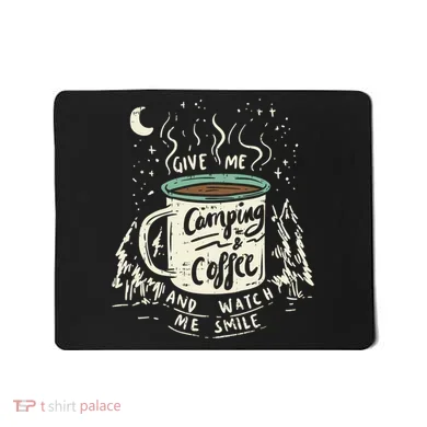 Camping And Coffee Mousepad