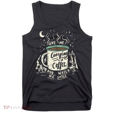 Camping And Coffee Tank Top