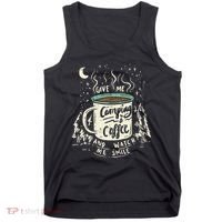 Camping And Coffee Tank Top thumb 0