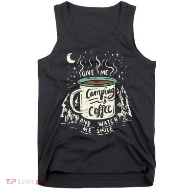 Camping And Coffee Tank Top