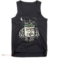 Camping And Coffee Tank Top thumb 0