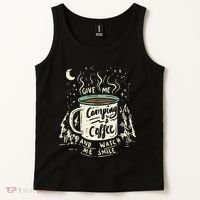 Camping And Coffee Tank Top thumb 2