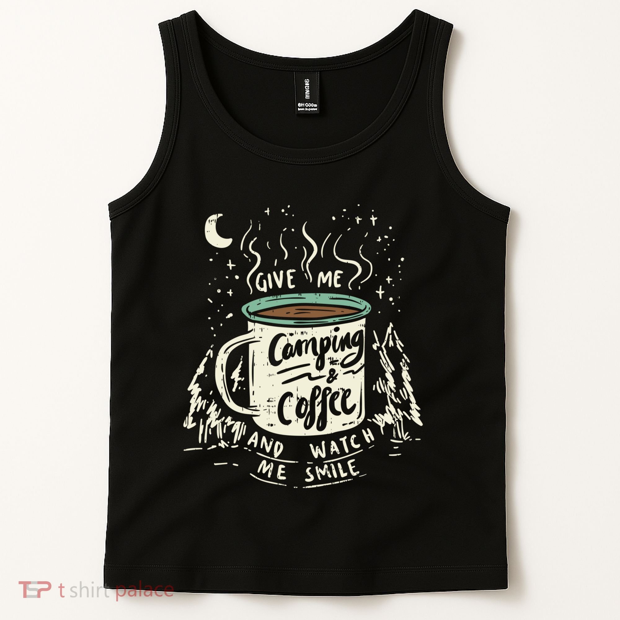 Camping And Coffee Tank Top