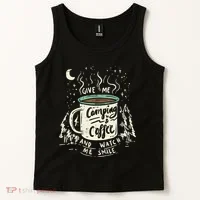 Camping And Coffee Tank Top thumb 2
